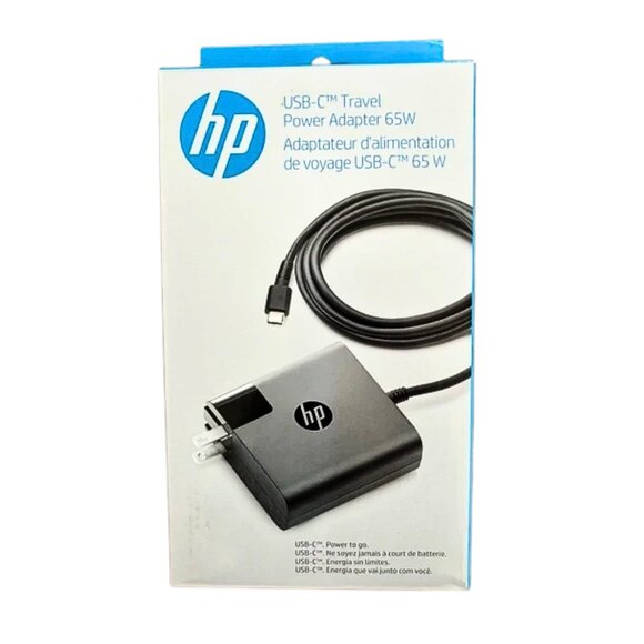 HP USB-C Travel Power Adapter 65W - Picture 1 of 4